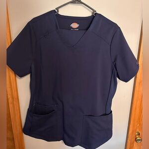 Women’s Dickies Balance Scrub set  (V-Neck top , Mid- rise pants) Navy Blue